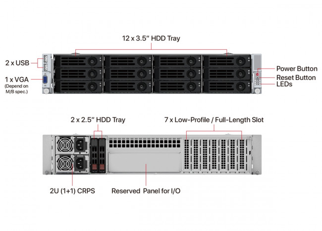 Серверный корпус ABLECOM TECHNOLOGY INC CS-R29-01P Серверный корпус ABLECOM TECHNOLOGY INC CS-R29-01P