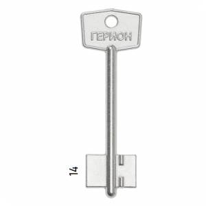 Заготовка дверного ключа Герион-1 GRN1D 85*22,2*14,5мм