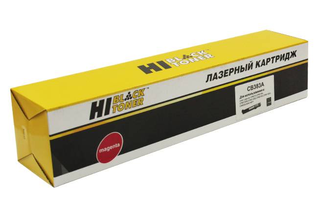 Тонер-картридж Hi-Black (HB-CB383A) для HP CLJ CP6015dn/CM6030/6040MFP, Восстанов, M, 21K — для бизнеса и офиса