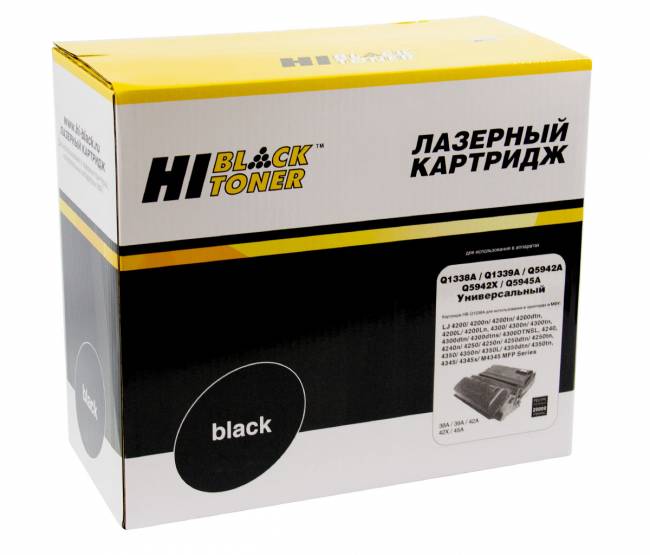 Картридж Hi-Black (HB-Q1338/5942/5945/1339) для HP LJ 4200/4300/4250/4350/4345, Унив, 20K — для бизнеса и офиса