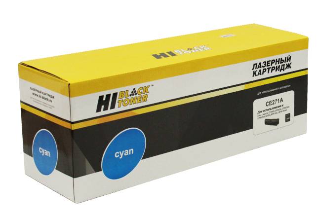 Картридж Hi-Black (HB-CE271A) для HP CLJ CP5520/5525/Enterprise M750, Восстанов, C, 15K — для бизнеса и офиса