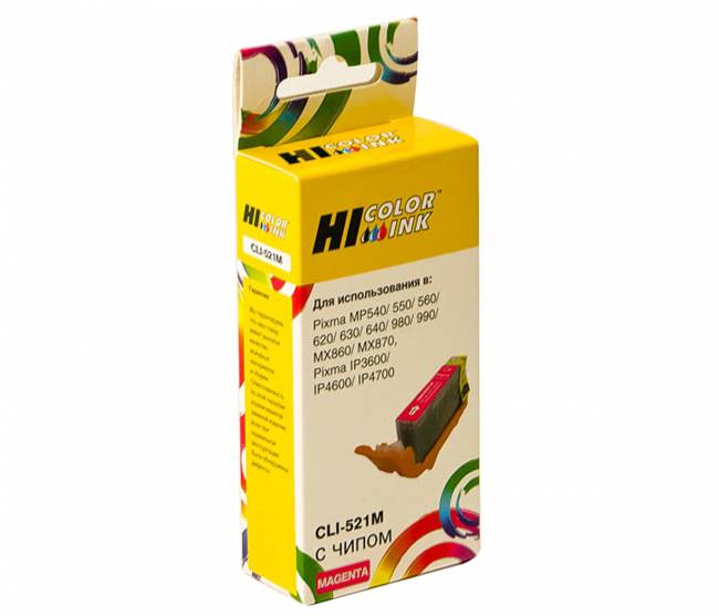 Картридж Hi-Black (HB-CLI-521M) для Canon PIXMA iP3600/iP4600/MP540, M — для бизнеса и офиса