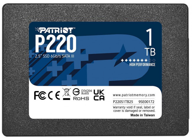 Накопитель SSD Patriot P220S1TB25 — для бизнеса и офиса