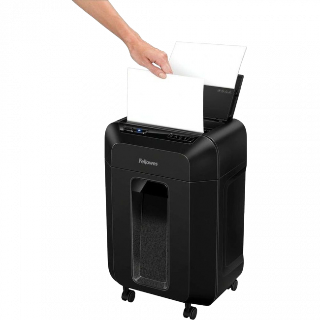 Шредер Fellowes® AutoMax® 80M минирезка, автоподача, DIN P-4, 4х12 мм, 80 лст. 17 лтр. Шредер Fellowes AutoMax 80M FS-46215 — для бизнеса и офиса