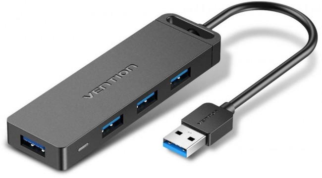 Концентратор Vention OTG USB 3.0 на 4 порта Черный - 1м. Vention OTG USB 3.0 на 4 порта (CHLBF)