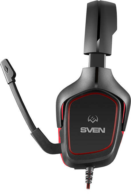 Игровые наушники с микрофоном SVEN AP-G333MV, черный-красный Sven SV-019396