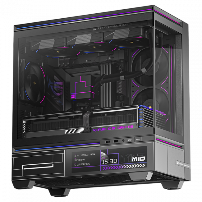 Корпус без блока питания Thermalright M10 Vision FAN4-M Black — для бизнеса и офиса Корпус без блока питания Thermalright M10 Vision FAN4-M Black — для бизнеса и офиса