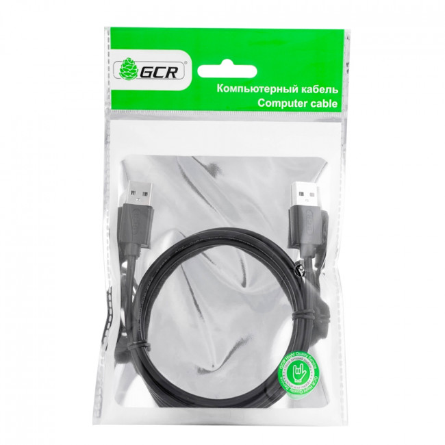 Greenconnect Кабель 2.0m USB 2.0, AM/AM, черный, 28/28 AWG, экран, армированный, морозостойкий, GCR-UM2M-BB2S-2.0m Greenconnect USB 2.0 Type-AM - USB 2.0 Type-AM 2м Greenconnect Кабель 2.0m USB 2.0, AM/AM, черный, 28/28 AWG, экран, армированный, морозостойкий, GCR-UM2M-BB2S-2.0m Greenconnect USB 2.0 Type-AM - USB 2.0 Type-AM 2м
