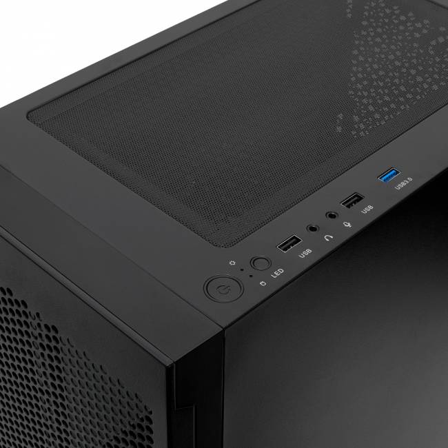 Корпус без блока питания HSPD M540-TGBK — для бизнеса и офиса