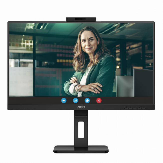 Монитор AOC Q27P3QW 27" 2560x1440, IPS, 75Hz, 50M:1, 350cd, 4ms, 2xHDMI 1.4, DisplayPort 1.2, 4xUSB 3.2, Camera 2.0mp, H. adj 150mm, pivot, Speakers, VESA, 3Y, Black AOC Q27P3QW 27" — для бизнеса и офиса Монитор AOC Q27P3QW 27" 2560x1440, IPS, 75Hz, 50M:1, 350cd, 4ms, 2xHDMI 1.4, DisplayPort 1.2, 4xUSB 3.2, Camera 2.0mp, H. adj 150mm, pivot, Speakers, VESA, 3Y, Black AOC Q27P3QW 27" — для бизнеса и офиса
