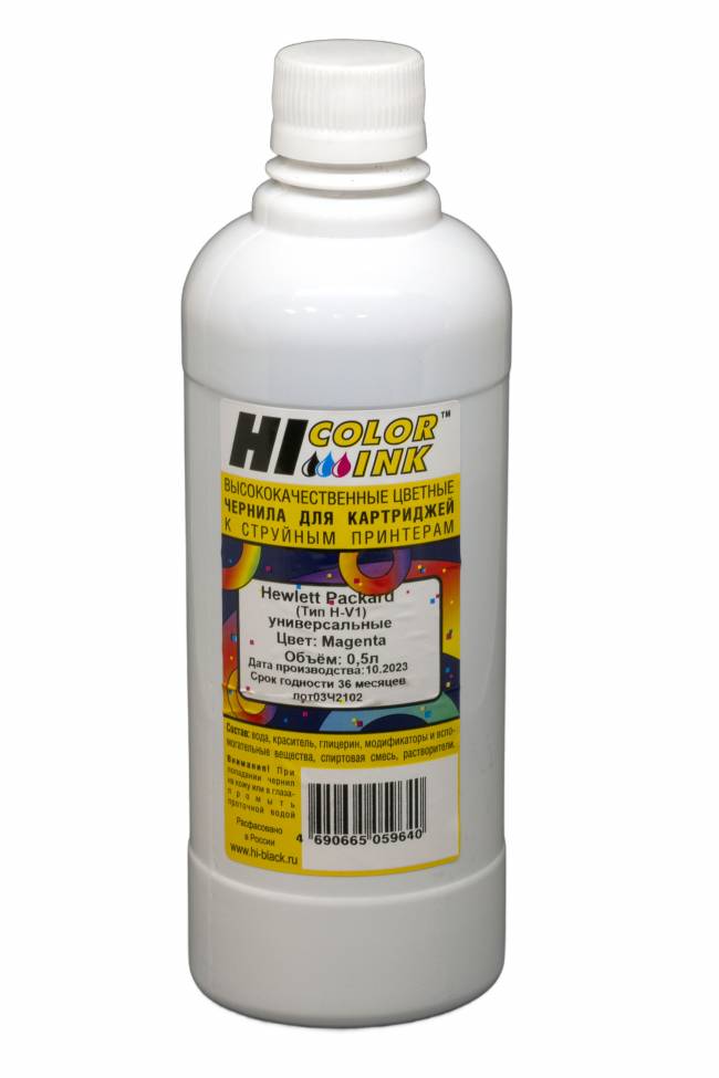 Чернила Hi-Black Универсальные для HP (Тип H-V1), M, 0,5 л. — для бизнеса и офиса