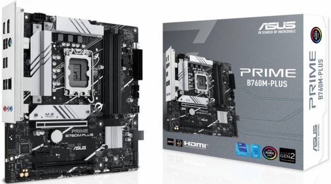 Материнская плата ASUS PRIME B760M-PLUS — для бизнеса и офиса