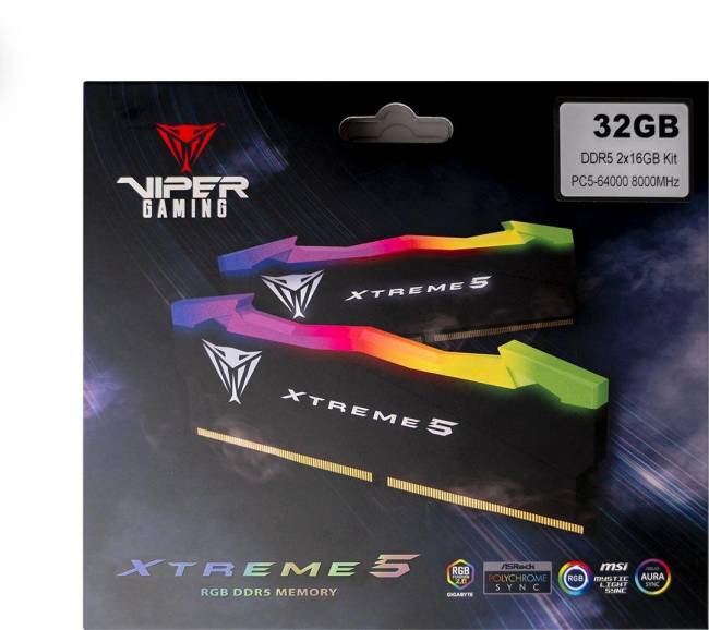 Память DDR5 2x16Gb 8000MHz Patriot PVXR532G80C38K — для бизнеса и офиса