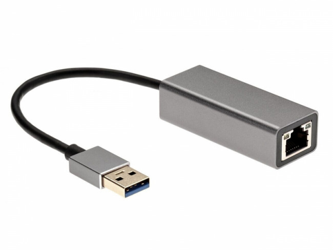 Кабель-переходник USB 3.0 (Am) --> LAN RJ-45 1000 Mbps, Alum Shell, iOpen (Aopen/Qust) <ADU312M> VCOM ADU312M — для бизнеса и офиса