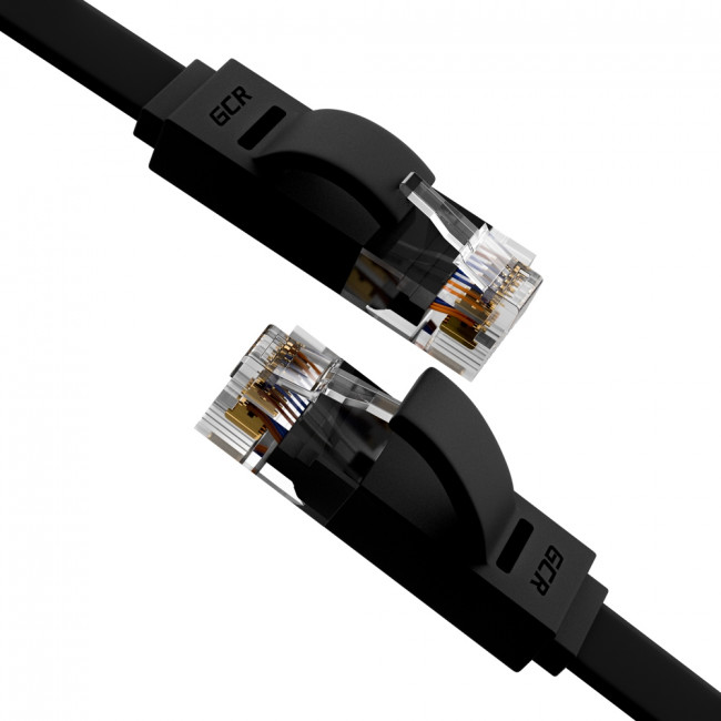 Greenconnect Патч-корд PROF плоский прямой 10.0m, UTP медь кат.6, черный, позолоченные контакты, 30 AWG, GCR-LNC616-10.0m, ethernet high speed 10 Гбит/с, RJ45, T568B Greenconnect RJ45(m) - RJ45(m) Cat.6 U/UTP LSZH 10м — для бизнеса и офиса Greenconnect Патч-корд PROF плоский прямой 10.0m, UTP медь кат.6, черный, позолоченные контакты, 30 AWG, GCR-LNC616-10.0m, ethernet high speed 10 Гбит/с, RJ45, T568B Greenconnect RJ45(m) - RJ45(m) Cat.6 U/UTP LSZH 10м — для бизнеса и офиса