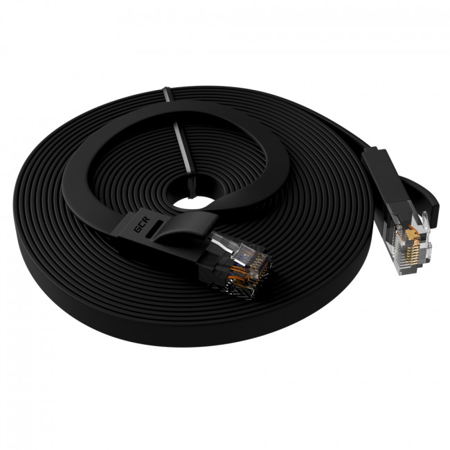 Greenconnect Патч-корд PROF плоский прямой 10.0m, UTP медь кат.6, черный, позолоченные контакты, 30 AWG, GCR-LNC616-10.0m, ethernet high speed 10 Гбит/с, RJ45, T568B Greenconnect RJ45(m) - RJ45(m) Cat.6 U/UTP LSZH 10м — для бизнеса и офиса Greenconnect Патч-корд PROF плоский прямой 10.0m, UTP медь кат.6, черный, позолоченные контакты, 30 AWG, GCR-LNC616-10.0m, ethernet high speed 10 Гбит/с, RJ45, T568B Greenconnect RJ45(m) - RJ45(m) Cat.6 U/UTP LSZH 10м — для бизнеса и офиса