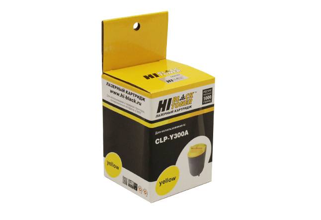 Тонер-картридж Hi-Black (HB-CLP-Y300A) для Samsung CLP-300/300N/CLX-2160/N/3160N/FN, Y, 1K — для бизнеса и офиса