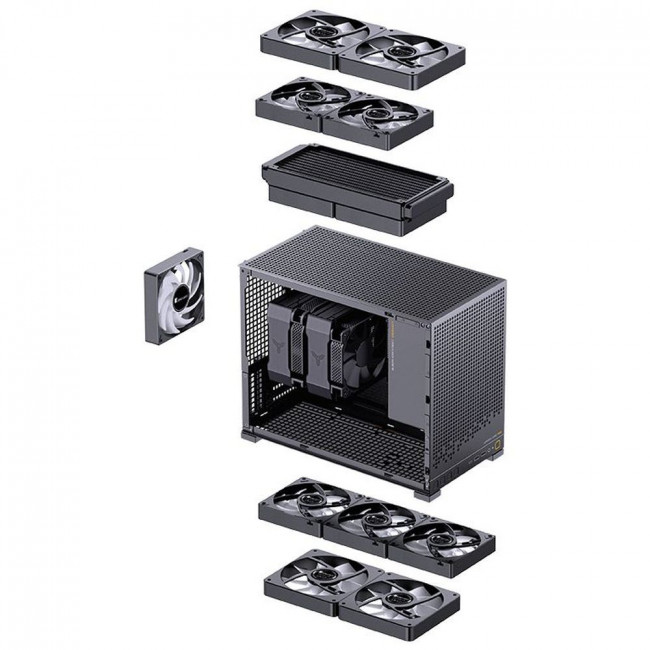 Корпус без блока питания JONSBO D32 PRO BLACK — для бизнеса и офиса