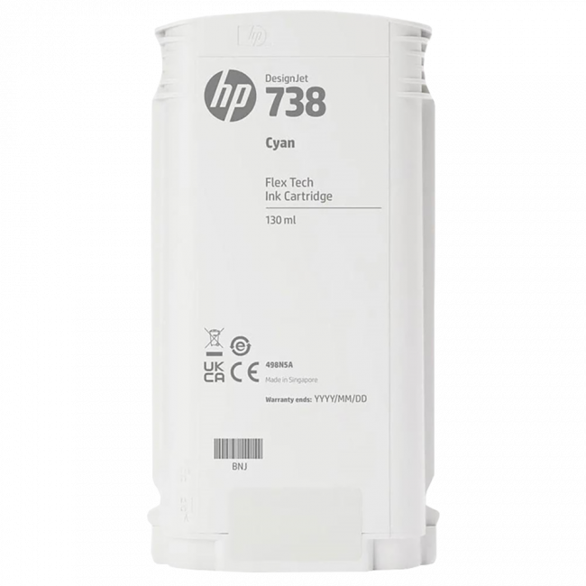 Картридж Картридж HP 738 498N5A 130-ml Cyan DesignJet Ink Cartridge — для бизнеса и офиса Картридж Картридж HP 738 498N5A 130-ml Cyan DesignJet Ink Cartridge — для бизнеса и офиса