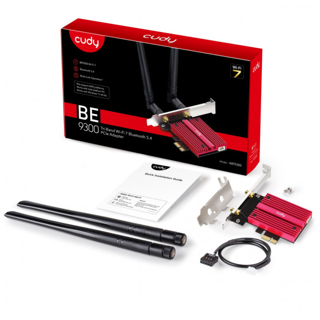 Адаптер Wi-Fi Cudy WE9300 — для бизнеса и офиса Адаптер Wi-Fi Cudy WE9300 — для бизнеса и офиса