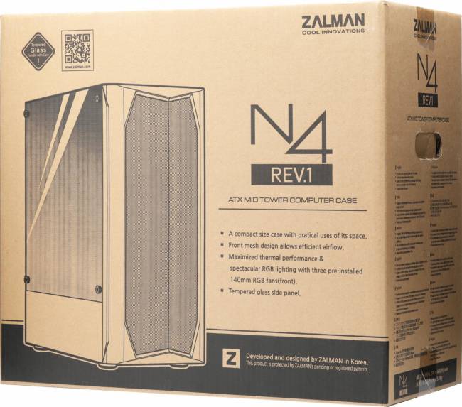 Корпус Zalman N4 REV.1 BLACK — для бизнеса и офиса