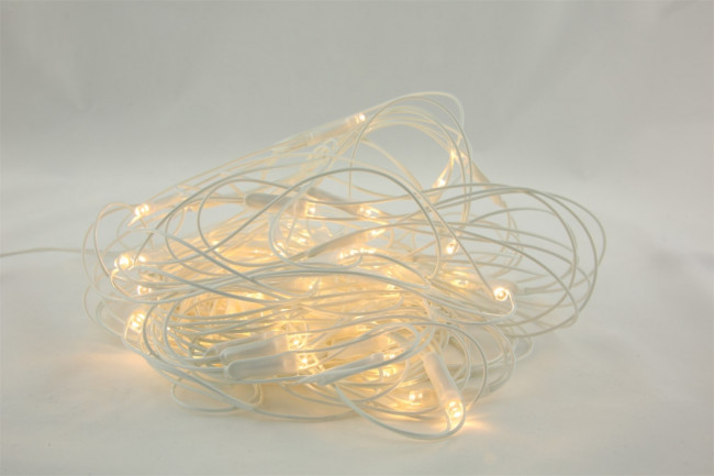 Гирлянда Гирлянда 66LED 220V, 1 режим, 2х1 м, занавес, тёплый белый