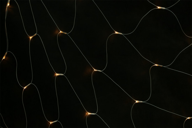 Гирлянда Гирлянда 66LED 220V, 1 режим, 2х1 м, занавес, тёплый белый