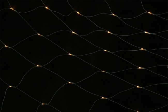 Гирлянда Гирлянда 66LED 220V, 1 режим, 2х1 м, занавес, тёплый белый