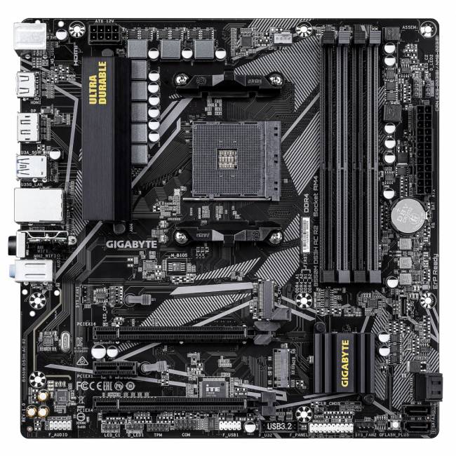 Материнская плата Gigabyte B550M DS3H AC R2 — для бизнеса и офиса