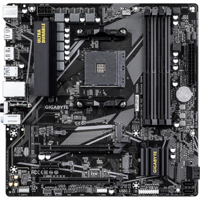 Материнская плата Gigabyte B550M DS3H AC R2 — для бизнеса и офиса