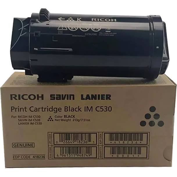 Тонер-картридж тип IM C530 чёрный Ricoh IM C530 (418240) — для бизнеса и офиса Тонер-картридж тип IM C530 чёрный Ricoh IM C530 (418240) — для бизнеса и офиса