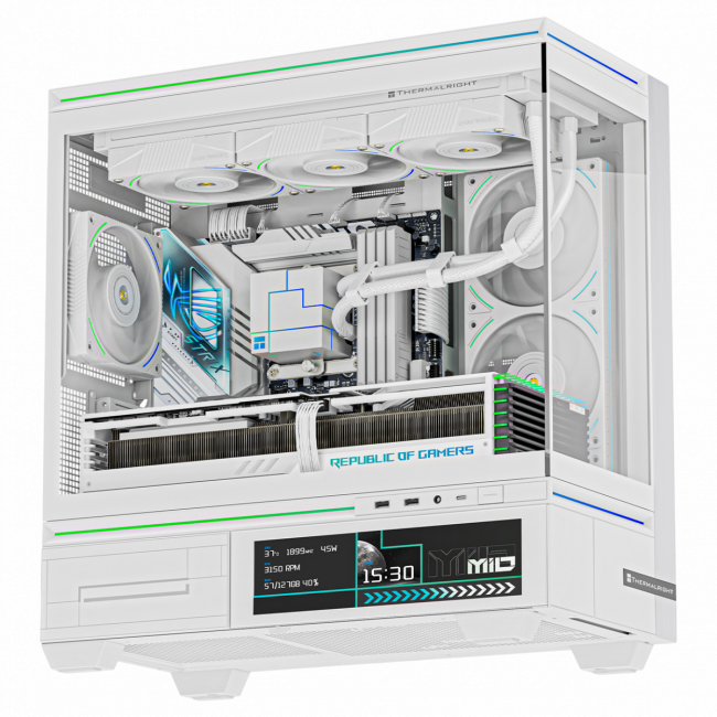 Корпус без блока питания Thermalright M10 Vision FAN4-M White — для бизнеса и офиса Корпус без блока питания Thermalright M10 Vision FAN4-M White — для бизнеса и офиса