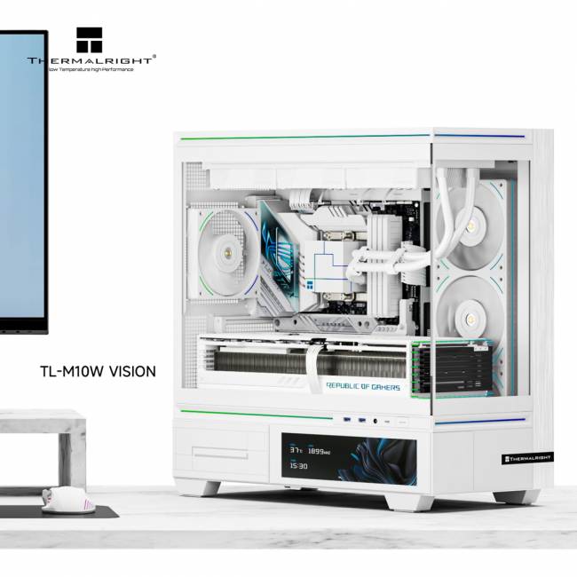 Корпус без блока питания Thermalright M10 Vision FAN4-M White — для бизнеса и офиса Корпус без блока питания Thermalright M10 Vision FAN4-M White — для бизнеса и офиса