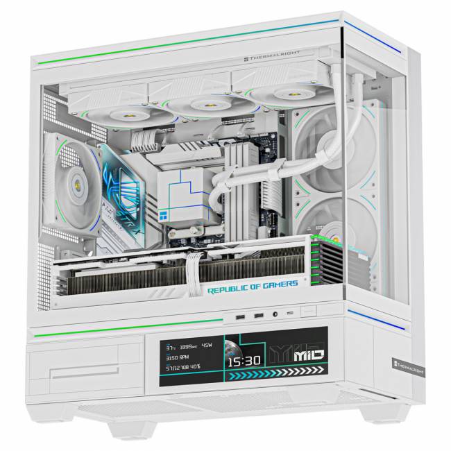 Корпус без блока питания Thermalright M10 Vision FAN4-M White — для бизнеса и офиса Корпус без блока питания Thermalright M10 Vision FAN4-M White — для бизнеса и офиса