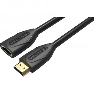Кабель-удлинитель Vention HDMI High speed v1.4 with Ethernet 19F/19M - 5м Black Edition Удлинитель Vention HDMI(f)/HDMI(m) - 5 м (VAA-B06-B500)