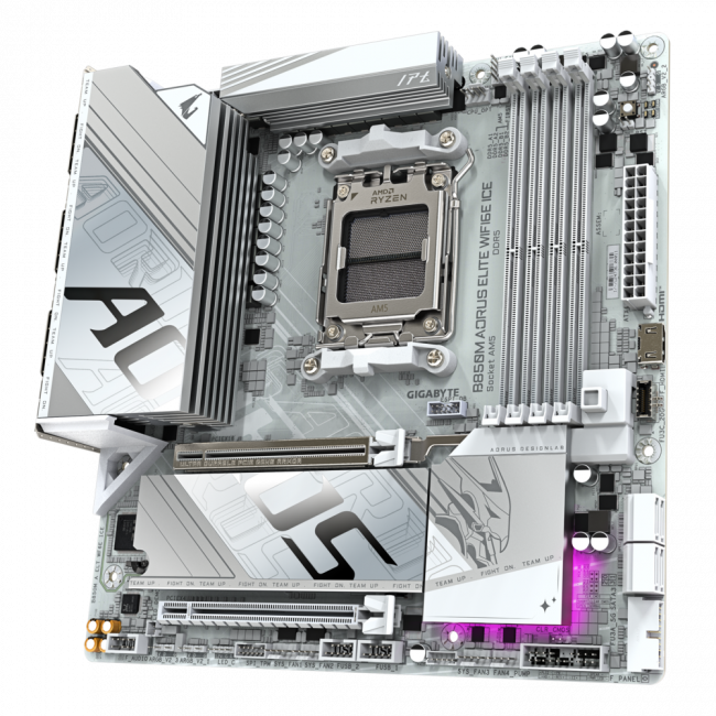 Материнская плата B850M A ELT WF6E ICE — для бизнеса и офиса Материнская плата B850M A ELT WF6E ICE — для бизнеса и офиса