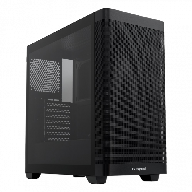 Корпус без блока питания HSPD M740-TGBK — для бизнеса и офиса