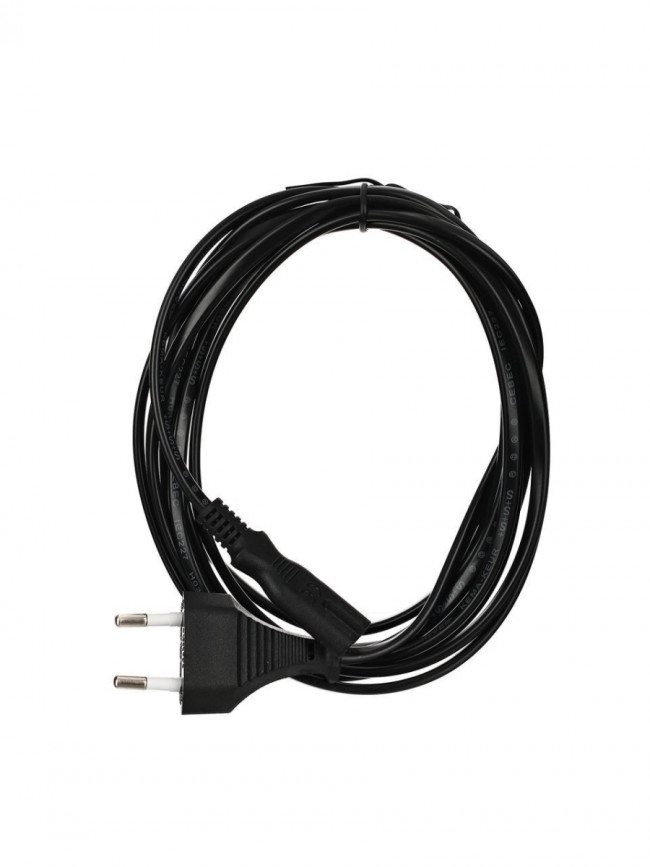 Кабель для аудио-видео техники IEC-320-C7 -- розетка EU, 2-pin <VDE>, VCOM <CE023-CU0.5-3>, 3,0m VCOM CE023-CU0.5-3M