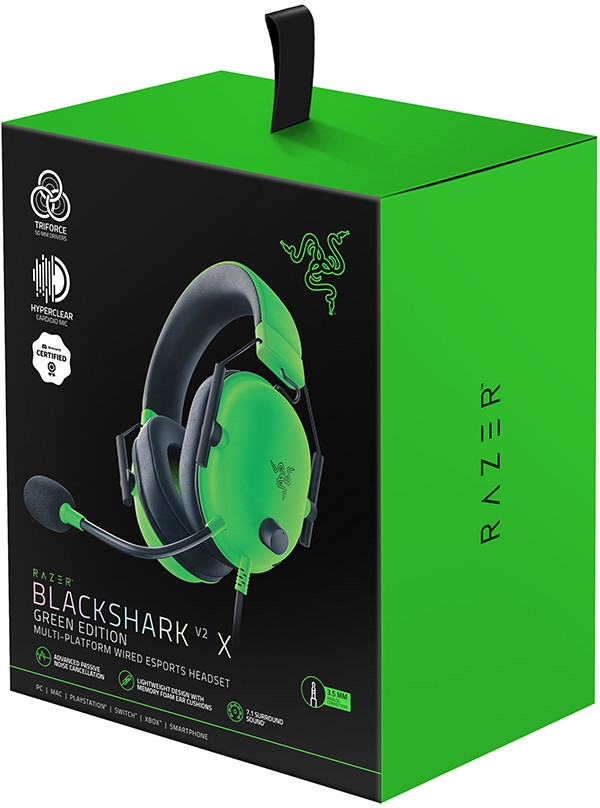 Игровая гарнитура Razer Blackshark V2 X - Green Razer Blackshark V2 X - Green — для бизнеса и офиса