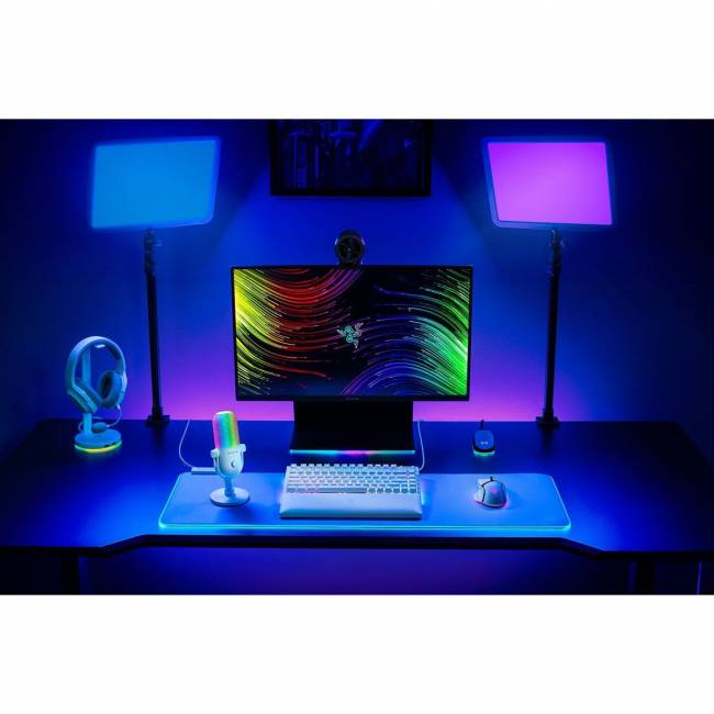 Микрофон Razer Seiren V3 Chroma - White Razer Seiren V3 Chroma - White RZ19-05060200-R3M1 — для бизнеса и офиса Микрофон Razer Seiren V3 Chroma - White Razer Seiren V3 Chroma - White RZ19-05060200-R3M1 — для бизнеса и офиса