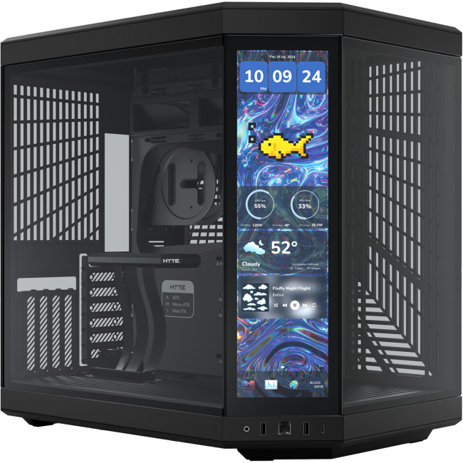 Корпус без блока питания HYTE Y70 Touch Infinite (CS-HYTE-Y70TTI-BB) — для бизнеса и офиса