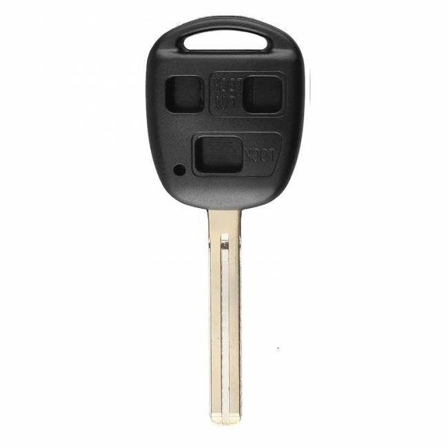 Корпус ключа TOYOTA 3 кнопки TOYO-18 TOY40, с лого — для бизнеса и офиса