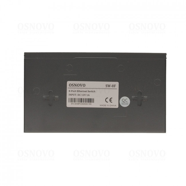 Коммутатор неуправляемый OSNOVO SW-8F — для бизнеса и офиса Коммутатор неуправляемый OSNOVO SW-8F — для бизнеса и офиса