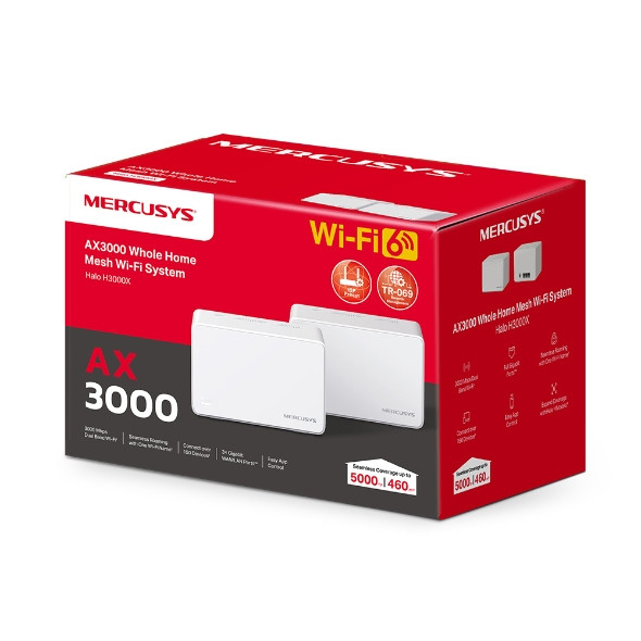 MESH система Mercusys Halo H3000X(2-pack) — для бизнеса и офиса MESH система Mercusys Halo H3000X(2-pack) — для бизнеса и офиса