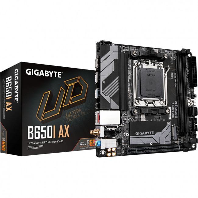 Материнская плата GIGABYTE B650I AX — для бизнеса и офиса Материнская плата GIGABYTE B650I AX — для бизнеса и офиса