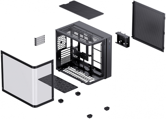 Корпус без блока питания JONSBO TK-3 Black — для бизнеса и офиса Корпус без блока питания JONSBO TK-3 Black — для бизнеса и офиса