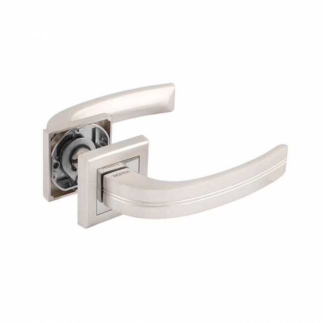 Ручка дверная 106 К Al белый жемчуг — для бизнеса и офиса
