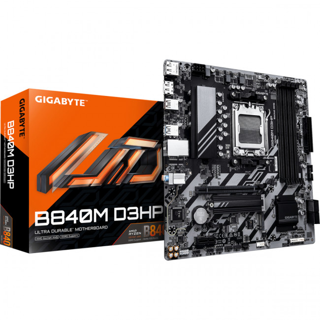 Материнская плата GIGABYTE B840M D3HP — для бизнеса и офиса