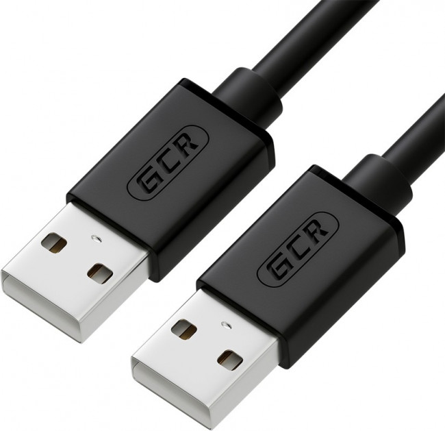 GCR Кабель 0.75m USB 2.0, AM/AM, черный, 28/28 AWG, экран, армированный, морозостойкий, GCR-UM2M-BB2S-0.75m Greenconnect GCR-UM2M-BB2S-0.75m