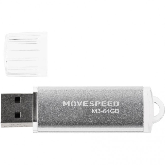 USB2.0 64GB Move Speed M3 серебро Move Speed 64GB M3 (M3-64G) — для бизнеса и офиса
